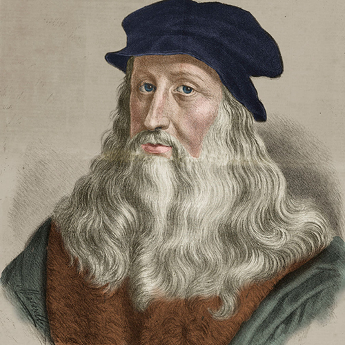 Portrait Of Leonardo Da Vinci 1452 1519 Getty