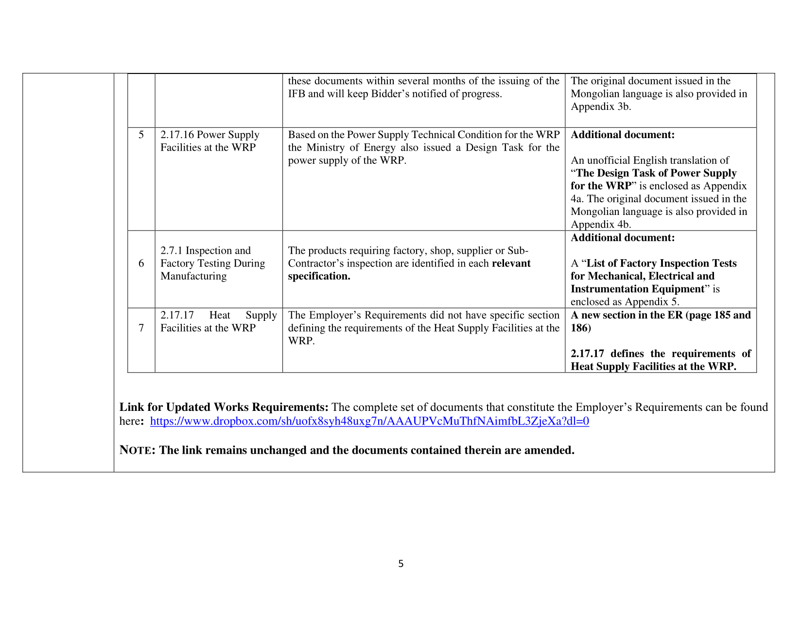 Wastewater Recycling Plant Db Mca M Cf Wra W 01 Addendum 5 Final January 06 2022 5